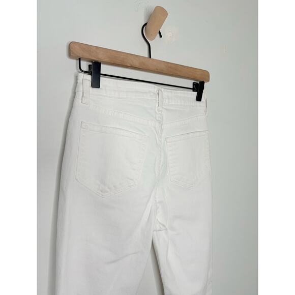 L’agence White Distressed High Line Skinny Jeans Size 25 - Picture 9 of 11